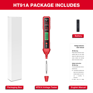 हैबोटेस्ट ht91a गैर संपर्क विद्युत तार टूटने बिंदु लोकेटर चेकर संकेतक संकेतक एसी वोल्टेज टेस्टर पेन - Product Image 6