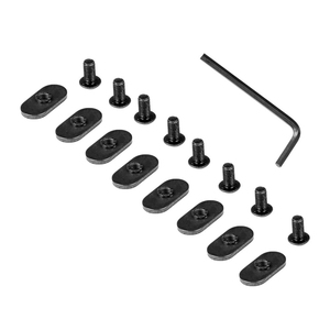 Juego de 4 tiras de nailon de 65 a 125 mm y 20 mm de ancho para riel, accesorio táctico para caza al aire libre, pieza de equipo de caza. - Product Image 3