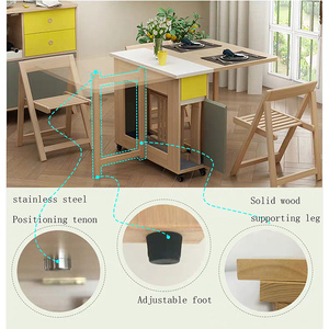 Bàn Ăn Bằng Gỗ Có Thể Gập Lại Bán Chạy Với Giá Tốt Nhất - Product Image 5