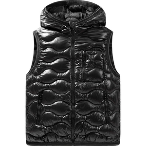 <span class=keywords><strong>Gilet</strong></span> <span class=keywords><strong>Casual</strong></span> Versatile alla Moda, Nuovo Stile Tinta Unita con Cappuccio, <span class=keywords><strong>Gilet</strong></span> Imbottito Senza Maniche per <span class=keywords><strong>Uomo</strong></span> - Product Image 2