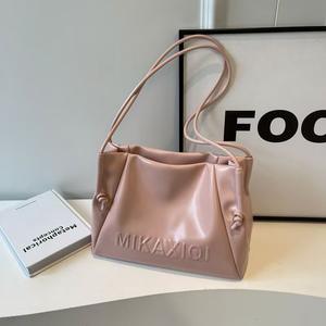 Women's <b>handbags</b>, soft material, <b>unique</b> letter print, fashionable women's bags, large capacity design, meet daily needs - Product Image 1