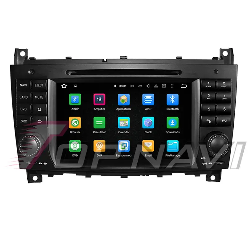 7 inch Carplay Android Video cho Benz C-W203/CLK w209 2004-2007 4 + 64 GB đài phát thanh xe máy nghe nhạc Màn hình cảm ứng xe Stereo