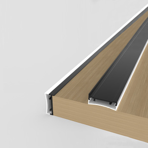 Hồ Sơ LED Nhôm phát quang hai mặt cho tủ đèn tuyến tính lõm với Bảng kính để sử dụng đồ nội thất và nhà bếp - Product Image 6