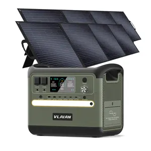 Solargenerator Tragbares Kraftwerk Solar kraftwerk Kit 2400W Für Camping Notfall