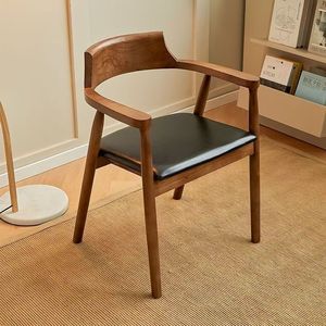 Sillas de comedor modernas para interiores con marcos de madera maciza y cojines suaves impermeables personalizables para comedor y sala de estar - Product Image 3