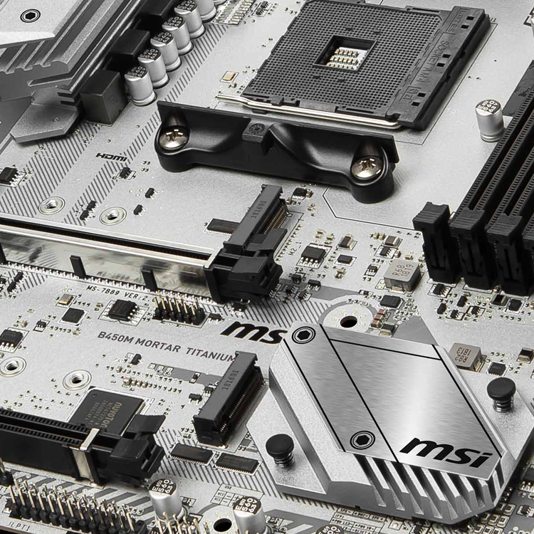 msi b450m mortar titanium マザーボード 【公式通販】