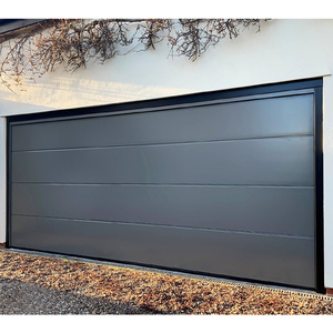 Porte de <span class=keywords><strong>garage</strong></span> extérieure en planche de bois isolée en acier inoxydable de qualité supérieure économe en énergie pour les maisons américaines Surface finie - Product Image 4