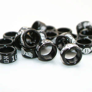 Herstellung-Direkt personal isierte Ringe nach eigenem Logo Gedruckte Taube Fancy Rings Logo Zungen ring - Product Image 2