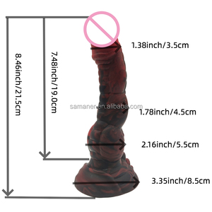 Dildo in Silicone Stile Roccia Vulcanica con Grande Nodo, Vibratore Realistico Morbido per Spinta, Giocattoli Sessuali, Enorme Dildo Mostruoso per Uomini e Donne - Product Image 4