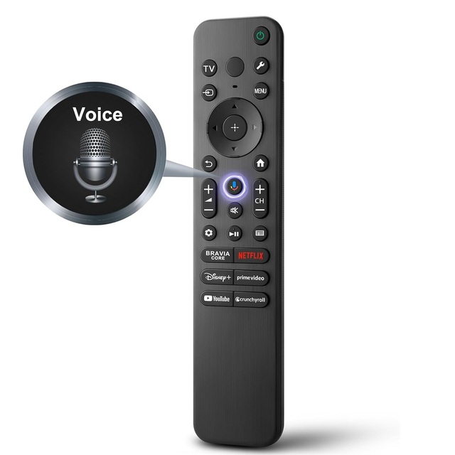 Universal Replacement Remote Control Work for Sony Bravia TV Remote for All Smart LED OLED Series TV with Voice Function