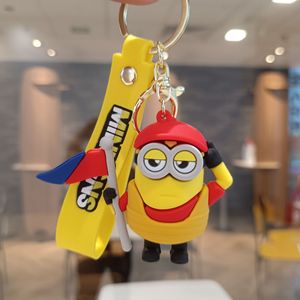 Porte-clés et breloque de sac 3D en PVC sur le thème du sport, figurine de dessin animé Minion, vente en gros, petit cadeau - Product Image 5