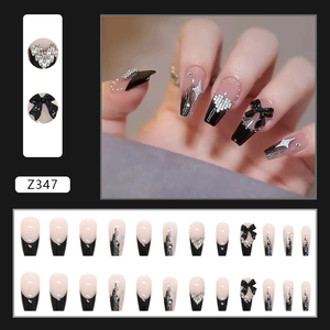 <strong>Simple</strong> French Flowers 3D Artificial Fingernails Press on <strong>Nails</strong> Private Label Dropshipping Press on <strong>Nails</strong> - Product Image 5