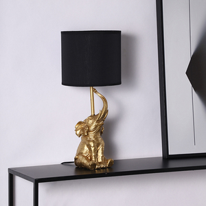 New Arrival Nordic Style Modern Golden <strong>Elephant</strong> Shape Design Deck Light Home Decor Bedside Resin <strong>Table</strong> <strong>Lamps</strong> - Product Image 5