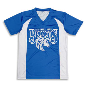 Camiseta de fútbol americano personalizada sublimada estilo callejero con cuello en V camiseta de fútbol americano Retro - Product Image 2