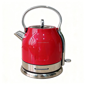 Machine à petit-déjeuner électrique de style rétro <span class=keywords><strong>vintage</strong></span> pour usage domestique, <span class=keywords><strong>grille</strong></span>-<span class=keywords><strong>pain</strong></span> 2 tranches en acier inoxydable, bouilloire électrique 1,3 L, ensemble petit-déjeuner - Product Image 3