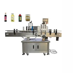 High Speed Small Round Bottle Labeling Machine Test Tube Labeller Automatic Vertical Round Bottle Labeling Machine