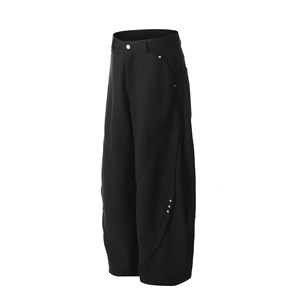 Pantaloni Cargo Casual da Uomo Bomery in Tessuto Twill, Design Dritto e Comodo con Fronte Piatto, Stile Neutro e Avanzato - Product Image 2