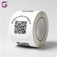 Etiquetas Adhesivas de Vinilo Impermeables con Código QR Personalizado, Etiqueta con Logotipo para Embalaje de Botellas, Etiqueta con Código de Barras Personalizada para Negocios