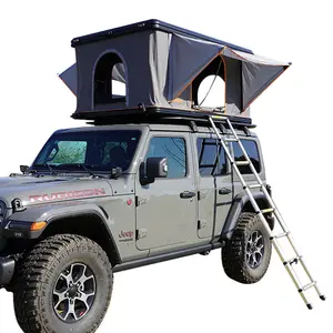 Vendita calda di alta qualità 2-3 persone tenda da tetto per impieghi gravosi rettangolare Hard Shell Car Roof Top Box campeggio all'aperto
