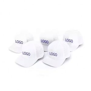 Gorra Deportiva de 5 Paneles con Logotipo Bordado Personalizado, Gorra de Béisbol y Golf con Perforaciones Cortadas con Láser - Product Image 1