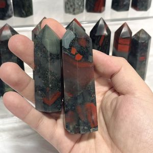 Chất Lượng Cao Châu Phi Rồng Máu Đá Pha Lê Tháp Chữa Bệnh Số Lượng Lớn Thủ Công Mỹ Nghệ Điểm Tự Nhiên Châu Phi Máu Tháp - Product Image 3