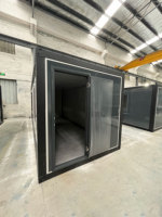 Maison de conteneur en acier facile à assembler de 40 pieds Z pliant préfabriqué minuscule pour atelier temporaire Installation rapide dortoir mobile