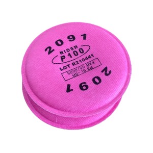 Filtro de Algodón P100 con Carbón Activado para Respirador, Protección contra Vapores Orgánicos, Humo, Gases de Soldadura y Polvo - Product Image 1
