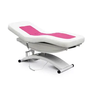 Luxury 2024 Cheap Body Therapy Spa Treatment Salon Cosmetic 3 Electric Motor Extension Pink Beauty Lash Facial Bed Massage Table