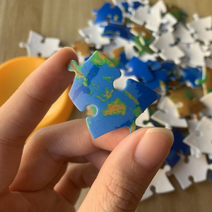 Marque Logo UV Imprimer Dia 11cm ABS Plastique Terre Sphérique 60 Pièces DIY Jouet Éducatif Jigsaw <span class=keywords><strong>3d</strong></span> Ball <span class=keywords><strong>Puzzle</strong></span> pour Enfants - Product Image 4