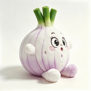 Juguetes de Peluche Personalizados con Temática de Vegetales, Animales de Peluche Suaves, Decoración de Habitación Adorable, Peluche con Temática Morada y Blanca - Product Image 2