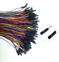 Cable Jumper Dupont Hembra-Hembra Personalizado de 2.54mm de Paso, Aislado con PVC, Multicolor, 10/20/30cm/Largo Personalizado para Protoboard