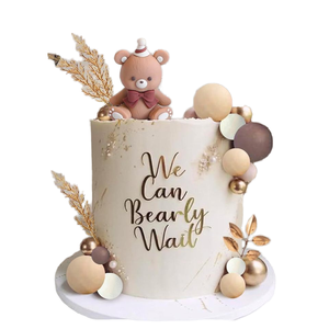 Decorazione per <span class=keywords><strong>Torta</strong></span> di <span class=keywords><strong>Compleanno</strong></span> per Bambini a Forma di <span class=keywords><strong>Orsetto</strong></span>, Decorazione per Torte Natalizie e Pasquali - Product Image 1