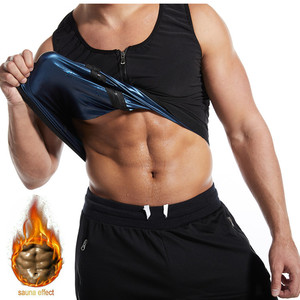 Débardeur de sudation et de compression <span class=keywords><strong>pour</strong></span> hommes, gilet de fitness avec fermeture éclair, <span class=keywords><strong>pour</strong></span> le sport et le remodelage corporel, effet <span class=keywords><strong>ventre</strong></span> plat - Product Image 4