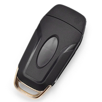 Carcasa de llave remota plegable de 4 botones con hoja de llave HU101, carcasa de llave de coche, funda de llave remota