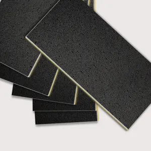 Black Color Acoustic Mineral Fiber Board and Sound Proof Fiberglass Ceiling Tiles for Cinema