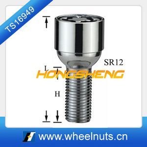 Patrón de sintonizador de acero de aleación 14x1,25 con asiento de bola de manga giratoria SR12 <span class=keywords><strong>Perno</strong></span> de bloqueo de <span class=keywords><strong>rueda</strong></span> de <span class=keywords><strong>seguridad</strong></span> de coche - Product Image 3