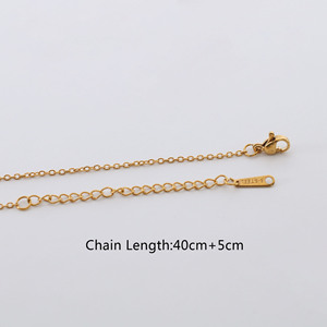 18K金メッキ女性用ステンレス鋼タロットゾディアックデザイン12星座ペンダントネックレス - Product Image 4