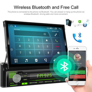 Bestree Nouveau Modèle 7 Pouces Simple 1 Din Autoradio Rétractable 2.5D IPS Capacitif Écran Tactile TFT Full Touch Android Autoradio - Product Image 3