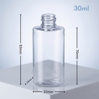 Flacon de toner en plastique PET rechargeable de luxe de 30 ml avec pulvérisateur à pompe pour soin de la peau, sérum, crème pour le visage, lotion, shampoing et brume cosmétique
