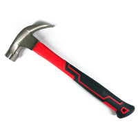 Marteau à griffes multi-outils en titane de 8 à 16 oz, acier au carbone de haute qualité, tête en fer, manche en fibre/manche en bois en fibre de verre/avec 27 mm