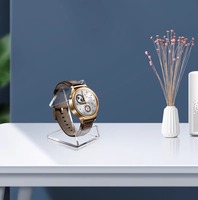 Présentoir Moderne Écologique en Acrylique pour Montres et Bijoux, Rotation à 360°, Installation Personnalisable, Présentoir de Comptoir Transparent
