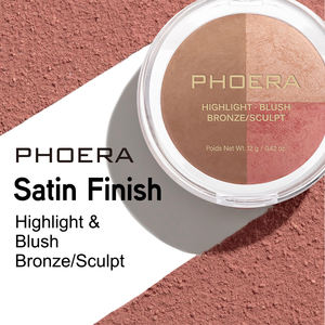 <span class=keywords><strong>PHOERA</strong></span> 3 en 1 PALETA DE MAQUILLAJE colorete bronceador resaltado - Product Image 2