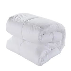 King Queen Single Size White Hotel Bedroom Cotton Duvet Down Alternative Bed Comforter