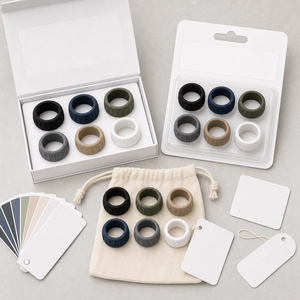 เคสซิลิโคน Oura Ring 5/4 Galaxy Ring RingConn Ultrahuman รุ่น OEM สีสันตามสั่ง ชุดตัวอย่างอุปกรณ์ป้องกันแหวนอัจฉริยะ กล่องของขวัญ - Product Image 3