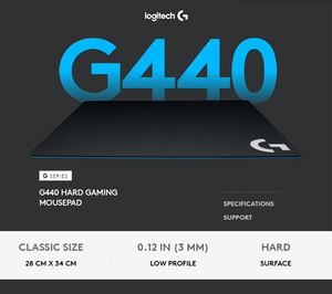 แผ่นรองเมาส์เกมมิ่ง G440 ของแท้ 100% ขายส่ง แผ่นรองเมาส์เกมมิ่ง G440 ของแท้ ทำจากยาง - Product Image 3