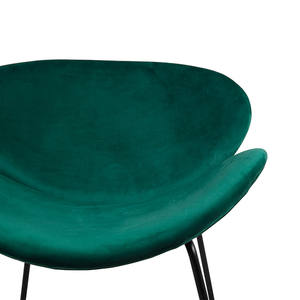 Fauteuil en velours et acier inoxydable, 3 pièces sans échantillon, mobilier moderne rouge et bleu marine, salon noir et or - Product Image 6