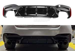 Difusor de Parachoques Trasero para Auto, Spoiler Negro Brillante, Pieza de Modificación para BMW Serie 5 G30 G38 2017, Accesorios para Auto - Product Image 4