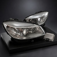 Phare avant xénon d'occasion 24V 25W 3000K pour Mercedes Benz Classe C W204 2007-2011, paire gauche et droite, lentille transparente, avec garantie de 3 mois