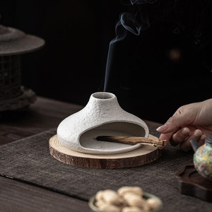<strong>Small</strong> Ceramic Aromatherapy Diffuser Holy Wood Cedar Sage Home Decor Incense Incense Holders for Tea Ceremony Fireplace <strong>Ornament</strong> - Product Image 2