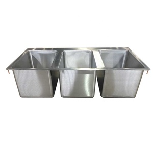 <span class=keywords><strong>Lavello</strong></span> Triplo in Acciaio Inox 304 per Uso Alimentare, <span class=keywords><strong>Lavello</strong></span> da Incasso con Scarico Centrale, <span class=keywords><strong>Lavello</strong></span> Commerciale per Cucina di Piccole <span class=keywords><strong>Dimensioni</strong></span> - Product Image 6